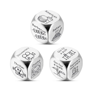 Date Night Gifts Anniversary Birthday Couple Gifts Naughty Dice for Her Him Boyfriend Girlfriend Husband Wife Decision Dice for Bride Groom One Year Anniversary Valentines Wedding Engagement Gift