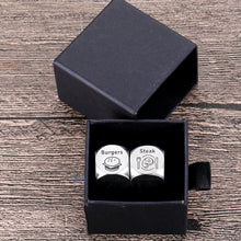 Load image into Gallery viewer, Anniversary Dice Gifts for Him Food Decision Dice Decider Date Night Gifts for Boyfriend Girlfriend Husband Wife Couple One 11 Year Anniversary Valentines Gifts for Him Her Best Friends Coworker Food
