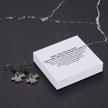 Load image into Gallery viewer, When I say I love you more, I don&#39;t mean I love you more than you love me Ghost Hook Earrings Halloween Earrings Delicate Fashion Black Skull Stud Earring Dangle Tassel Drop Earring Jewelry Christmas Gift for Women
