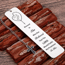 Load image into Gallery viewer, Christian Inspirational Gifts Bookmark for Women Men Book Lovers Bookmarks for Her Girls Kids Bible Verse Religious Gifts Baptism Catholic Christmas Metal Bookmarks Birthday Gifts for Readers in Bulk
