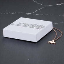 Load image into Gallery viewer, If I could give you one gift, it would be the ability to see yourself through my eyes, only then would you realize how truly special you are Bumble Bee Necklace
