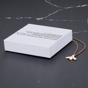 If I could give you one gift, it would be the ability to see yourself through my eyes, only then would you realize how truly special you are Bumble Bee Necklace