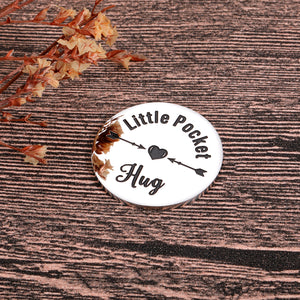 Inspirational Gifts for Women Men Pocket Hug Token Bulk Gifts for Coworkers Best Friend Graduation Gifts Employee Appreciation Day Leaving Office Christmas Stocking Stuffers Gifts For Daughter Son Double-Sided Coin