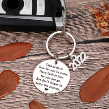 Load image into Gallery viewer, Graduation Gifts For Him Her Class of 2022 Seniors Students Keychain Graduation Masters Nurses Students from College Medical High School Gifts for Women Men Girls Daughter Son Graduates from Dad Mom
