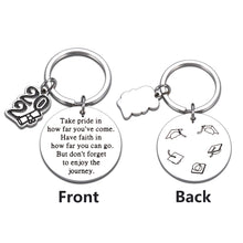 Load image into Gallery viewer, Class of 2021 Graduation Gifts Keychain For Him Her Daughter Son From Mom Dad Graduate Students From College High Medical Law School For Nurse Engineers College Masters Inspirational Double-Sided Gift
