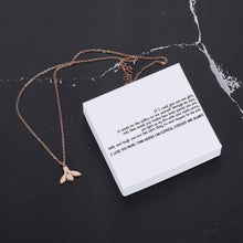 Load image into Gallery viewer, If I could give you one gift, it would be the ability to see yourself through my eyes, only then would you realize how truly special you are Bumble Bee Necklace
