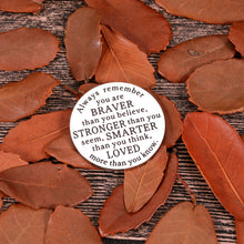 Load image into Gallery viewer, Pocket Hug Token Keepsake Gifts for Boyfriend Son Daughter Newphew Best Friends Long Distance Relationship Inspirational Gifts from Girlfriend Mom Dad Graduation Retirement Gifts Double-Sided Coin
