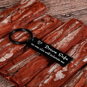 Boyfriend Gifts Men Valentines Day Gifts For Husband Him From Wife Girlfriend Drive Safe Keychain Fathers Day Birhtday Sentimental Fiance Gifts For Men Dad New Driver Best Friends BF Black Key Chain