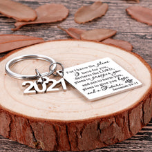 Load image into Gallery viewer, Christian Gift Religious Rings For Women Men Jewelry Lords Prayer Ring Bible Verse Journal Jeremiah 29:11 Inspirational Scripture Keychain From Mom Dad Godfather Church Present Christmas Thanksgiving Day Encouragement Charm For Daughter Son Couple
