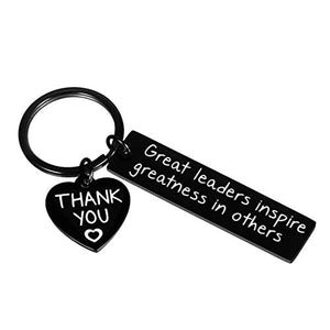 Leaders Boss Appreciation Gifts Keychain for Christmas Men Women Office Gifts for PM Supervisor Mentor Leader Birthday Thank You Leaving Going Away Gifts Retirement Coworker Boss Day Presents