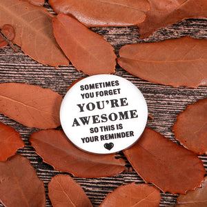 Inspirational Gifts for Women Men Pocket Hug Token Bulk Gifts for Coworkers Best Friend Graduation Gifts Employee Appreciation Day Leaving Office Christmas Stocking Stuffers Gifts For Daughter Son Double-Sided Coin