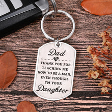 Load image into Gallery viewer, Fathers Day Keychain Gifts for Dad From Kids Son Daughter Men Valentines Best Gifts for Dad Husband Papa Stepdad New Daddy To Be From Stepdaughter Wife Birthday Christmas Stepfathers Day Gifts
