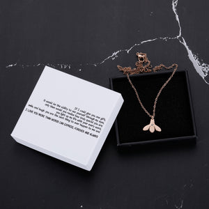 If I could give you one gift, it would be the ability to see yourself through my eyes, only then would you realize how truly special you are Bumble Bee Necklace
