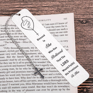 Christian Inspirational Gifts Bookmark for Women Men Book Lovers Bookmarks for Her Girls Kids Bible Verse Religious Gifts Baptism Catholic Christmas Metal Bookmarks Birthday Gifts for Readers in Bulk