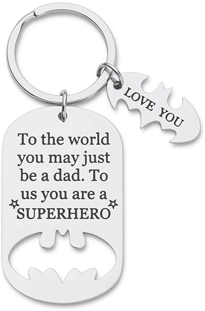 Fathers Day Gifts Dad Birthday Keychain For Daddy Step Dad To Be Husband From Daughter Son Wife Kids I Love You Key Ring Father Of The Bride Step Father Figure Wedding Anniversary Men Him