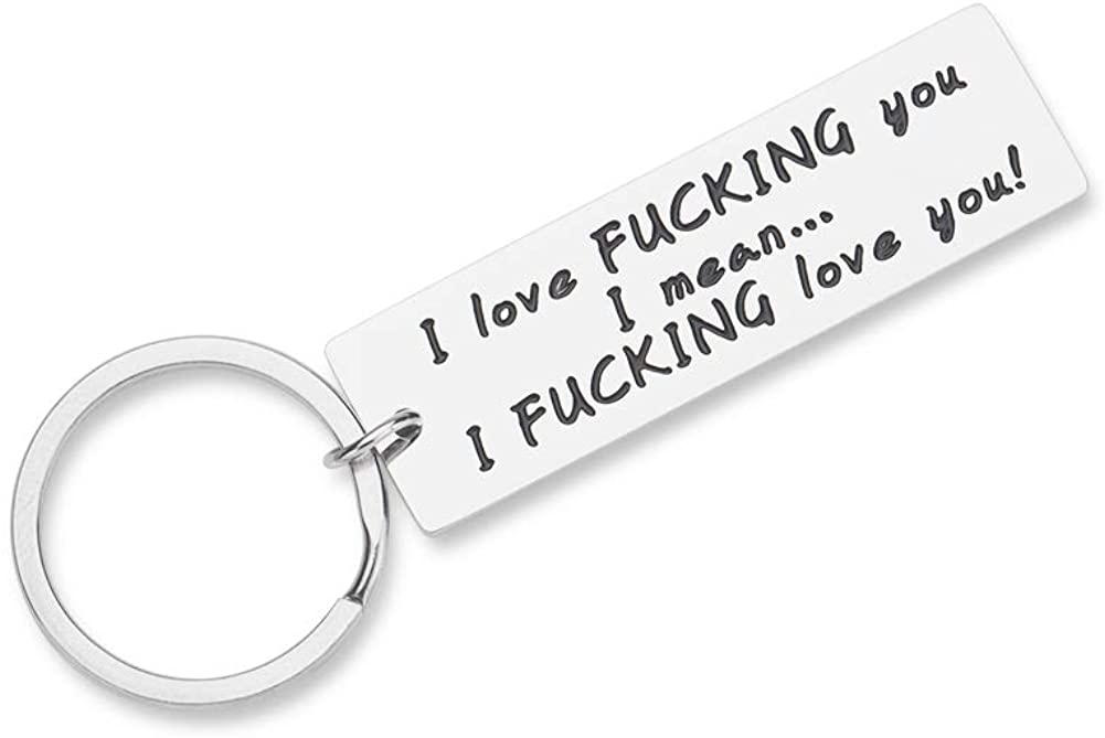 Love Keychain-gifts-boyfriend-husband-him-her I love you key chain funny gag gifts for hubby valentine day anniversary wedding birthday gifts for from girlfriend wife couple her presents