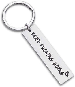 Fleure Esme Graduation Motivational Gifts for Women Men Friends Keep Going Keychain Inspirational Awareness Gifts for Cancer Patients Teens Boys Girls Encouragement Gifts Key Ring for Him Her Present