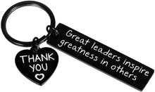 Load image into Gallery viewer, Leaders Boss Appreciation Gifts Keychain for Christmas Men Women Office Gifts for PM Supervisor Mentor Leader Birthday Thank You Leaving Going Away Gifts Retirement Coworker Boss Day Presents
