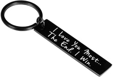 Load image into Gallery viewer, Husband Wife Keychain Gifts for Anniversary Birthday Wedding Gifts from Wifey Hubby Valentine Day Gifts for Girlfriend Boyfriend Couple Key Chain Gifts for Him Her
