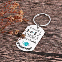 Load image into Gallery viewer, Graduation Quarantine Gifts for class of 2022 Funny Keychain the one where we were quarantined high school college Graduates seniors Masters Nurses Medical School Students Gifts for Women Men Him Her
