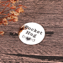 Load image into Gallery viewer, Pocket Hug Token Keepsake Gifts for Boyfriend Son Daughter Newphew Best Friends Long Distance Relationship Inspirational Gifts from Girlfriend Mom Dad Graduation Retirement Gifts Double-Sided Coin
