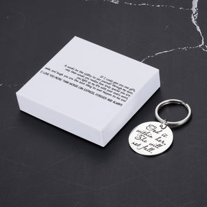 If I could give you one gift, it would be the ability to see yourself through my eyes, only then would you realize how truly special you are Graduation Gifts Bible Verse Daughter Keychain for Women