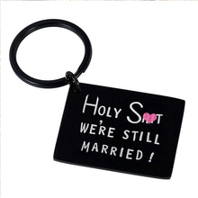 Load image into Gallery viewer, Funny Anniversary Keychain Gifts For Men Him Her Husband Wife Valentine Day Gifts For Hubby Wifey Couple Birthday Gifts For 5th 10th 20th Anniversary Wedding Gag Gifts Key Chain Men Women
