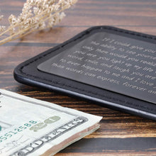 Load image into Gallery viewer, Wallet Insert Card Black Christmas Gifts for Him Her Men Husband Valentine from Wife Girlfriend Boyfriend Anniversary Birthday Gifts Mini Love Note Wedding Engagement Gifts for Groom Fiance
