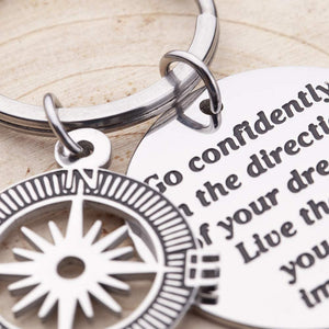 Inspirational Gifts for son daughter keychain Women Men Graduation Gifts For high school college graduates Him Her Graduation Masters Nurses Students from College