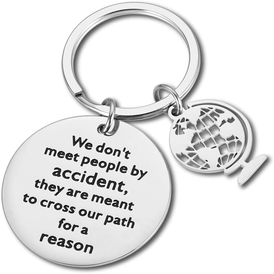 Going Away Retirement Keychain Gifts for Him Her Coworker Best Friends Graduation 2020 Leaving Moving Away Gifts for Colleague Boss Key Chain Women Men BFF Teachers Keyring Birthday Valentine