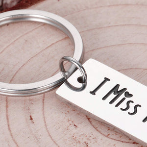 Long Distance Relationship Friendship Gifts for him her Sister Keychain Boyfriend Girlfriend Anniversary Gifts Husband Wife Valentine Gifts for Best Friends Miss You Key Chain Christmas Presents