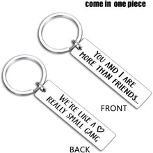 Load image into Gallery viewer, Funny Friendship Small Gang Keychain Double Sided Gifts for Best Friends Birthday Valentine Gifts for BFF Bestie Women Men Coworker Girlfriends Teenage Girls Boys Sisters Him Her Key Ring Jewelry
