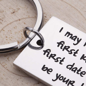 Husband Gifts for Fathers Day Anniversary from Wife Couple Keychains Boyfriend Girlfriend Birthday Wedding Love Key Ring Gifts for Him Her Men Women I Just Want to Be Your Last Everything Dog Tag