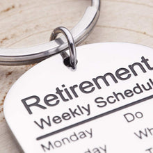 Load image into Gallery viewer, Funny Retirement Gifts Keychain for Men Women Coworker Retiree Calendar Gag Gifts Leaving Gifts for Dad Mom Nurses Teacher Military Army USAF Navy Dog Tag Key Ring
