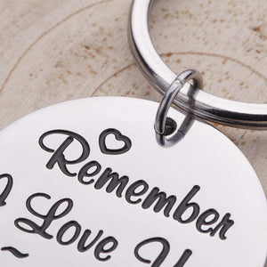 Mothers Day Keychain Gifts for Mom from Daughter Son Remember I Love You Mom Birthday Gifts for Women Mommy Key Ring Wedding Stocking Stuffers for Her