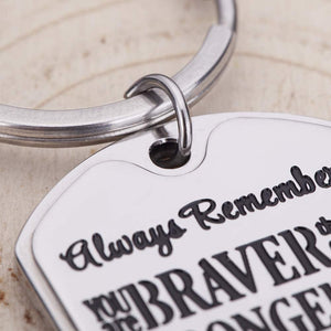 Inspirational Keychain Stocking Stuffers for Him Her Teens Adult Women Friends Son Daughter Christmas Birthday Valentine Gifts Teenage Boy Girls Graduation Present Dogtag Men