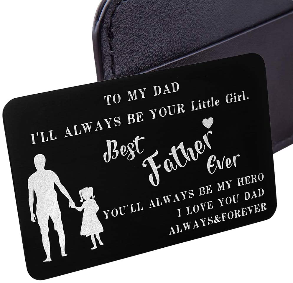 To My Dad Wallet Insert Card Gifs For Dad Fathers Day Gifs Dad Valentine Birthday From Daughter To Step Dad To Be Husband Kids I Love You Father Of The Bride Step Father Figure Men Him