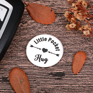 Inspirational Gifts for Women Men Pocket Hug Token Bulk Gifts for Coworkers Best Friend Graduation Gifts Employee Appreciation Day Leaving Office Christmas Stocking Stuffers Gifts For Daughter Son Double-Sided Coin