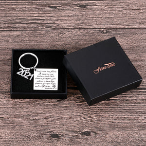 Christian Gift Religious Rings For Women Men Jewelry Lords Prayer Ring Bible Verse Journal Jeremiah 29:11 Inspirational Scripture Keychain From Mom Dad Godfather Church Present Christmas Thanksgiving Day Encouragement Charm For Daughter Son Couple