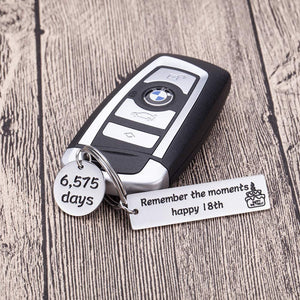 18th Birthday Gifts Keychain For Son Daughter Teenage Girls Boys From Dad Mom Young Men Women Birthday Gifts Key Ring For boyfriend Girlfriend Him Her Best Friends Bff Teens Sisters