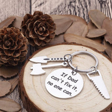 Load image into Gallery viewer, Dad-Birthday-Gifts-Keychain-for-New-Step Dad Daddy to Be Fathers Day Gifts from Daughter Son Kids Wife to Husband Gifts Wedding Anniversary for Men Him Presents Hand Tool Charm
