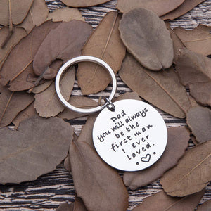 Fathers Day Birthday Gifts for Dad Keychain Son Daughter To Daddy Stepdad Men