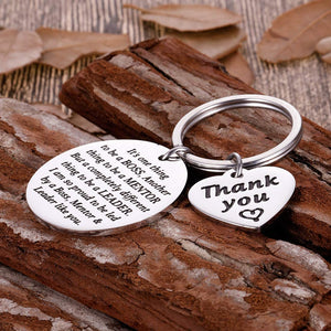 Boss Gifts for Christmas Men Women Office Keychain Appreciation Gifts for Supervisor Mentor Leader Birthday Thank You Leaving Going Away Gifts Retirement Coworker Boss Lady Goodbye Presents