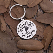 Load image into Gallery viewer, Fleure Esme Daughter Keychain Gifts From Mom Dad To Daughter For Birthday Women Teens Birthday Wedding Bride Gifts My Daughter Forever Gifts From Mother Father
