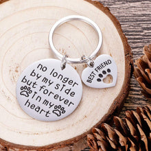 Load image into Gallery viewer, Pet Cat Dog Memorial Keychain Gifts for Pet Owner Dog Mom Dad Remembrance Memory Sympathy Gifts for Loss of Dog Pet Loss Gifts Keepsake for Dog Lover Forever in My Heart Paw Print Keyring
