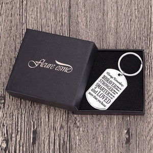 Inspirational Keychain Stocking Stuffers for Him Her Teens Adult Women Friends Son Daughter Christmas Birthday Valentine Gifts Teenage Boy Girls Graduation Present Dogtag Men
