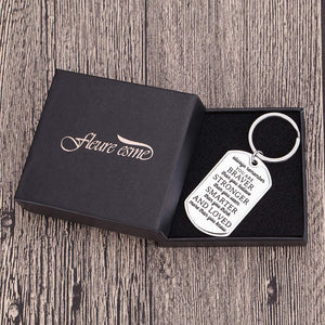 Inspirational Encouragement Gifts for Son Daughter Keychain Women Men College Students Teenage Boy Girls Birthday Wedding Always Remember You are Braver Engraved Key Ring for Men Teens