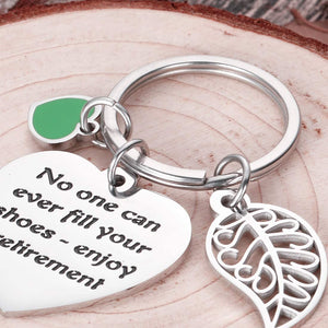 Retirement Gifts Keychain for Women Coworker Leaving Gifts for Retirees Office Colleague Boss Goodbye Farewell Gifts for Him Her Nurses Teachers Military Army Navy Retirement Key Chain Present