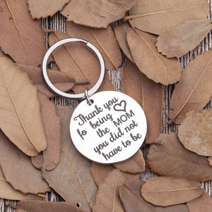 Gifts for Step Mother New Mom Keychain Wife Birthday Gifts Keychain Mothers Day Gifts From Husband Anniversary Wedding Gifts For Mother Of The Bride Groom Presents From Daughter Son Kids Key Tag