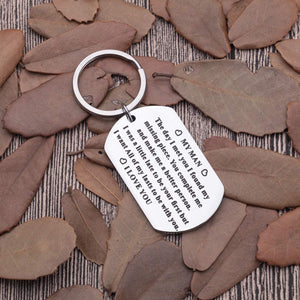 Anniversary Gifts For Him Men Husband To My Man Keychain I Love You Gifts for Hubby Boyfriend Birthday Valentine's Day Fiance Groom Wedding Couple Gifts Key Chain from Girlfriend Wife